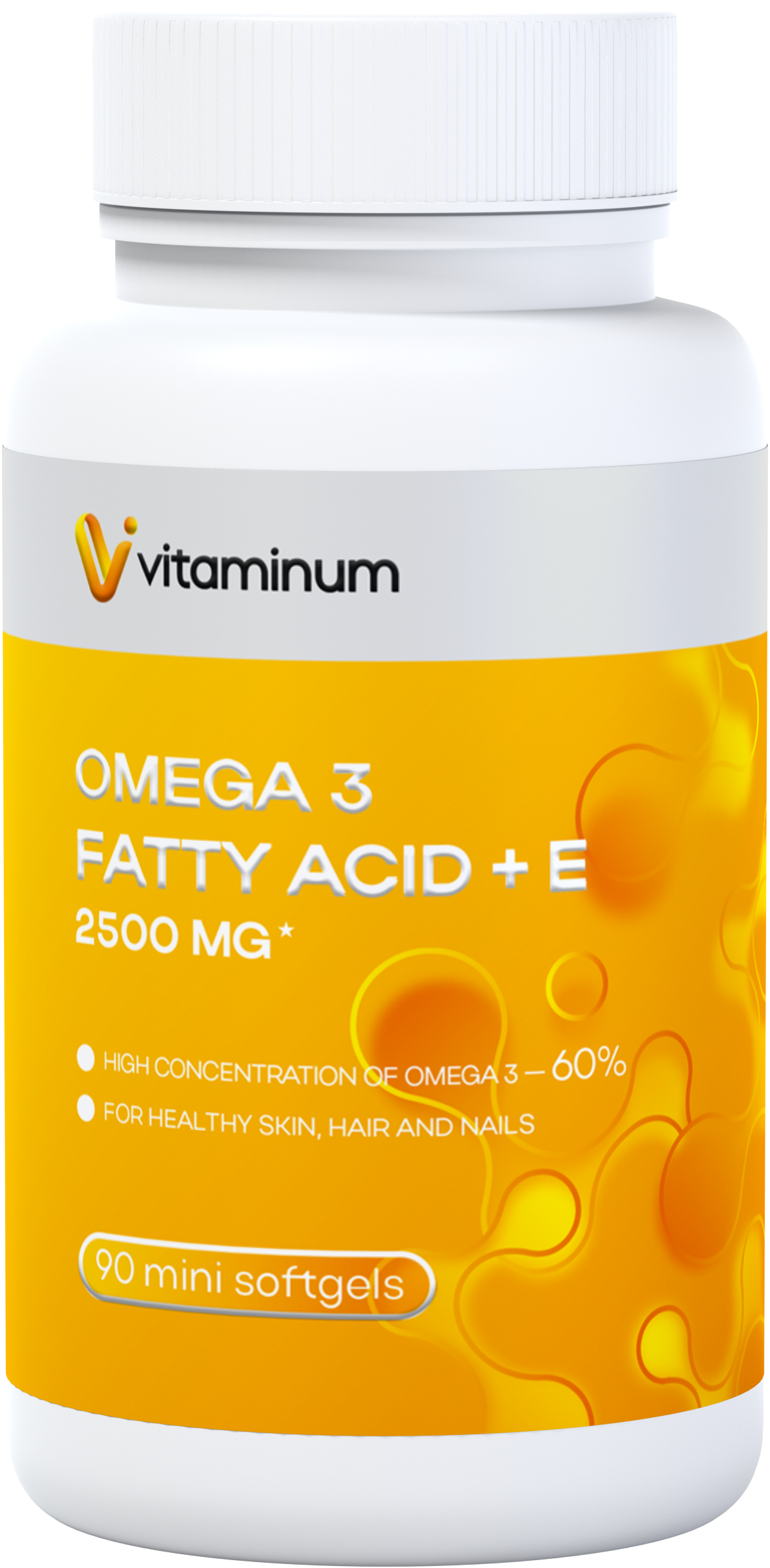  Vitaminum "ОМЕГА 3 ЖИРНЫЕ КИСЛОТЫ 60% + витамин Е" 700 мг 90 капсул  в Петрове Вале